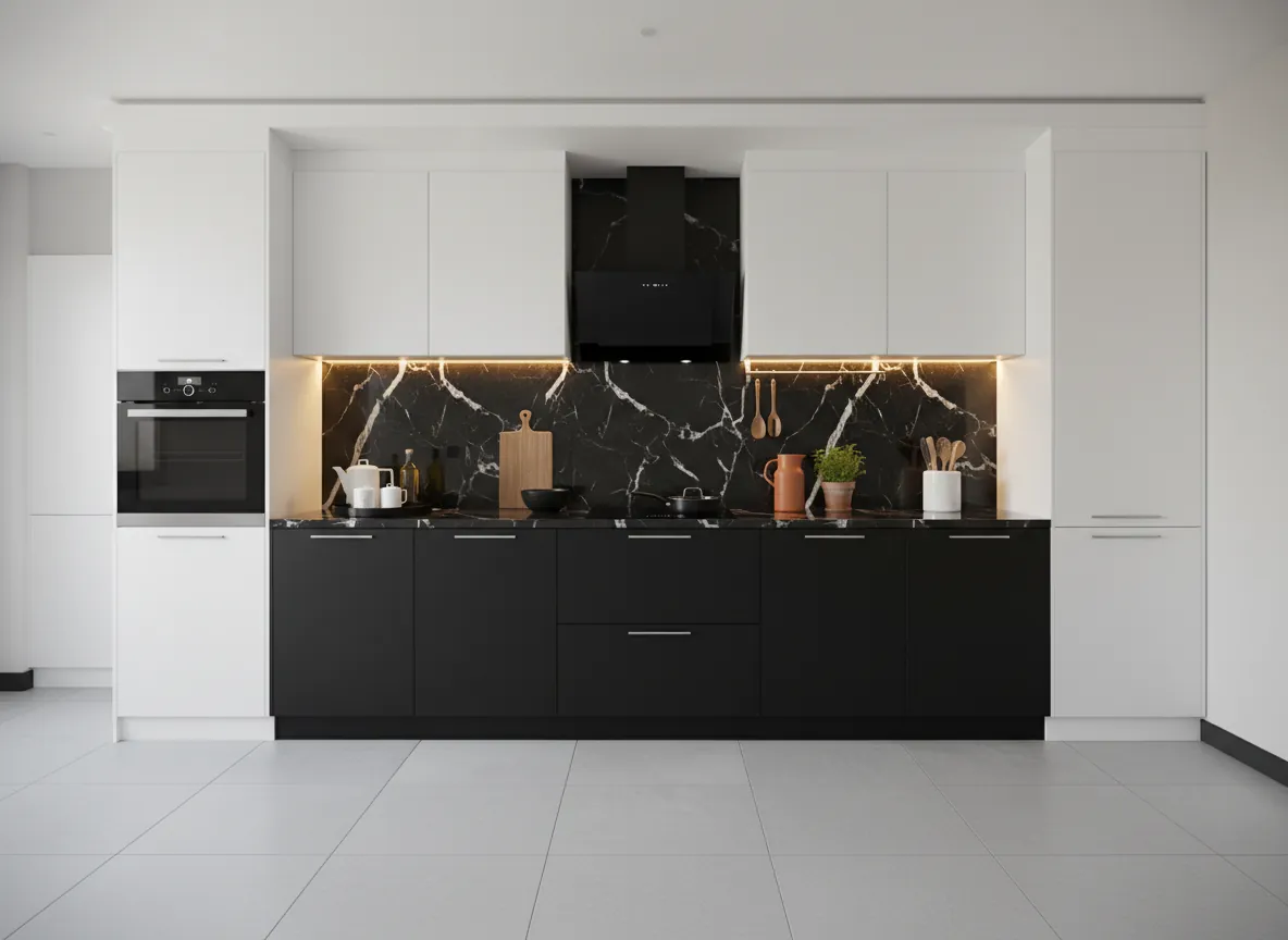 Black & White Luxury Kitchen